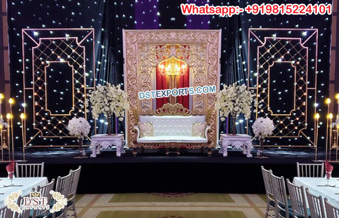 Arabian Wedding Stage Backdrop Candle Walls