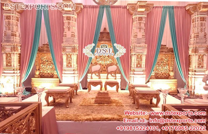 Royal Rajasthani Theme Open Wedding Mandap