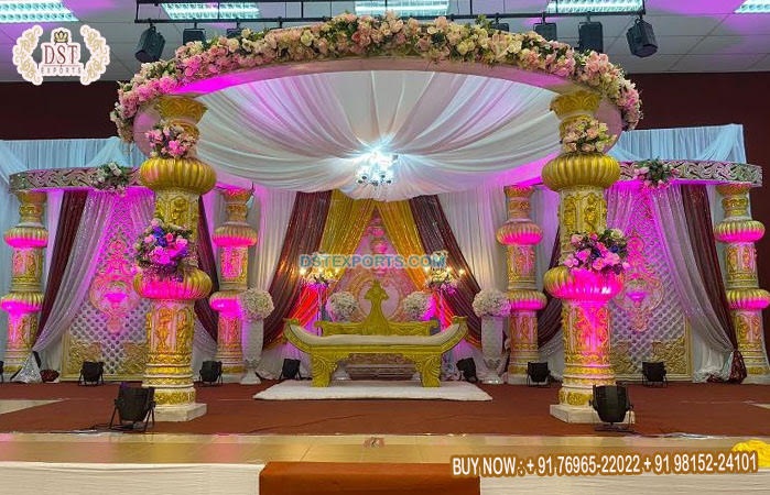 Malaysian Wedding Decor FRP Mandap Setup