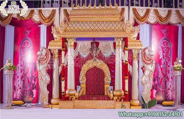Tamilian Wedding Ceremony Manavarai Mandap Setup