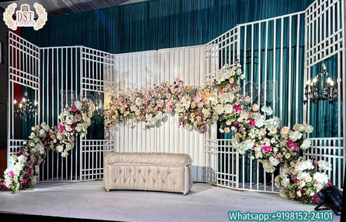 New Arrival Wedding Reception Metal Background Pan