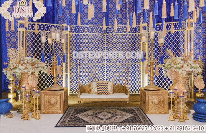 Morocco Theme Indian Wedding Stage Decoration