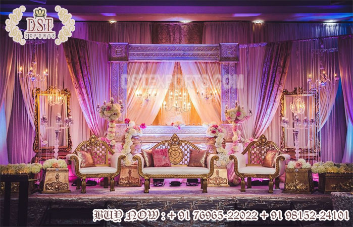 Classic Rajwada Wedding Stage Decoration
