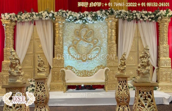 Grand Ajanta Ellora Theme Wedding Stage Setup