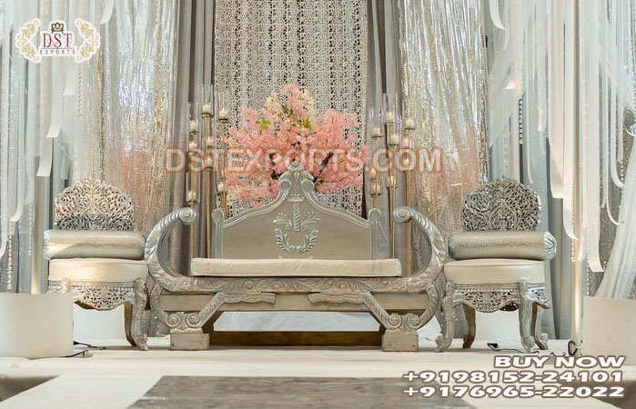 Mustache Style Love Seat With Chair For Wedding