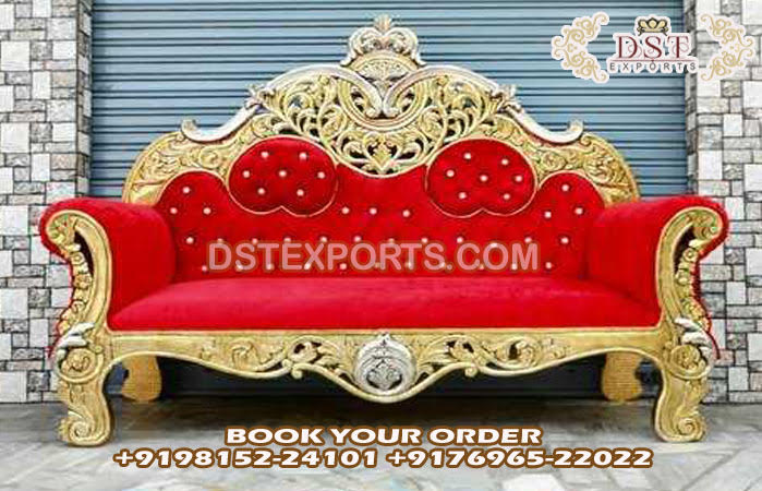 Royal Maharaja Wedding Sofa For Bride & Groom
