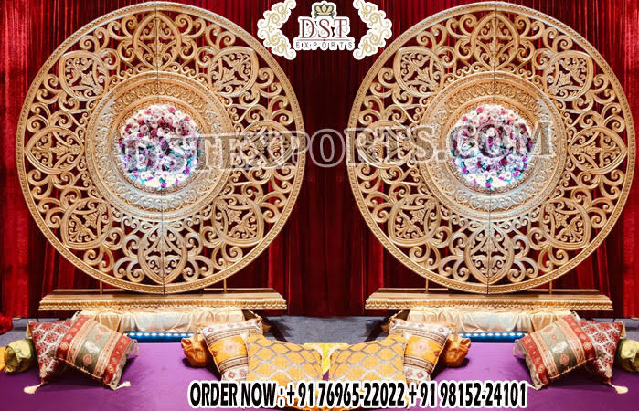 Glamorous Round Frame For Wedding Stage Decor