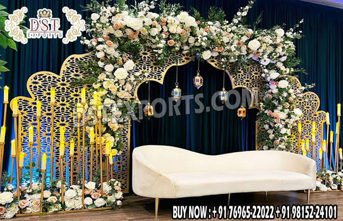 Elegant Wedding Stage Laser Cut Back- Panels