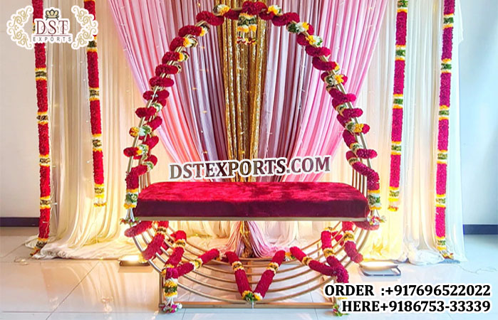 Unique Bridal Seating For Mehndi & Haldi Ceremony