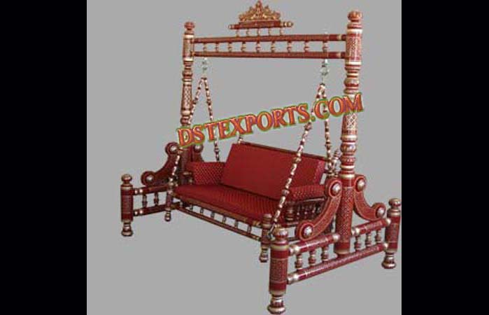 Royal Decorated Wedding Wooden Swing