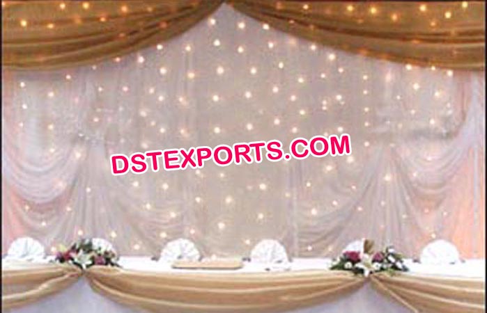 Decorated Star Wedding Backdrops