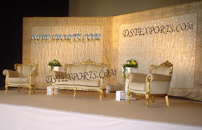 Golden Wedding Stage Set