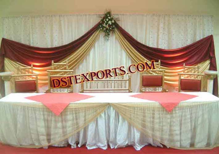 DECORATED WEDDING STAGE BACKDROPS