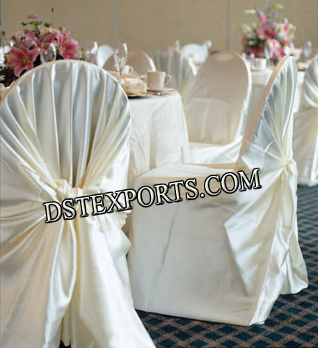 BANQUET HALL CHAIR COVERS WITH TIE BACK