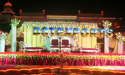 WEDDING DECORATED FLOWER STAGE