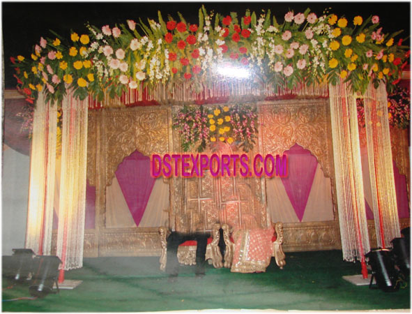 INDIAN WEDDING TRADITIONAL FIBER BACKDROP