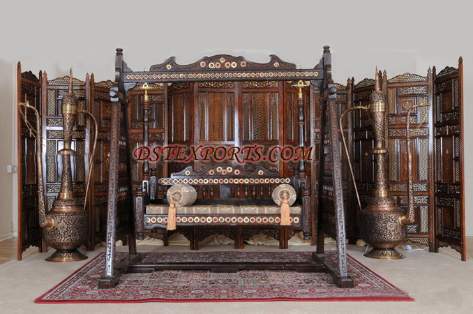 ASIAN WEDDING ANTIQUE STAGE WITH SWING