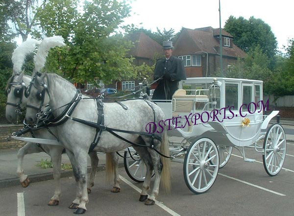 WEDDING GLASS COVERED CARRIAGE