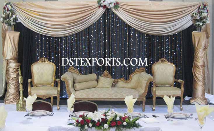 ASIAN WEDDING CARVED FURNITURE STAGE