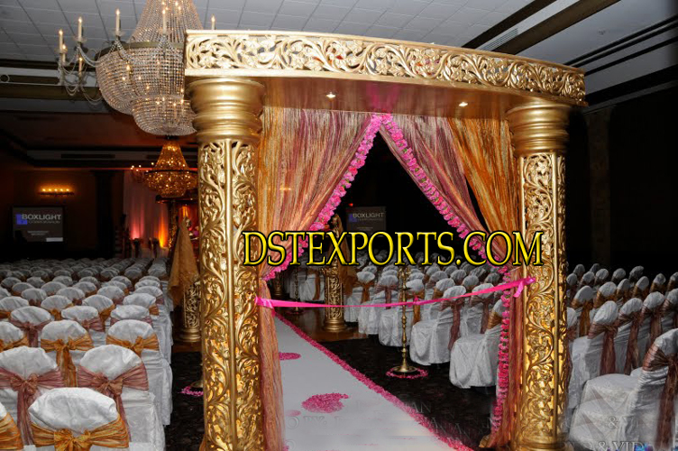 WEDDING WELCOME NEW GOLDEN CARVED GATE