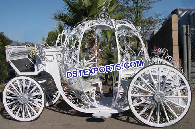 Wedding White Cinderella Carriage