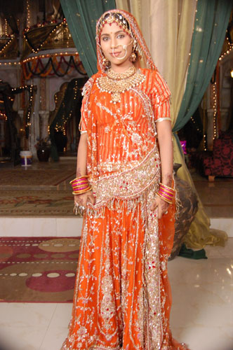 INDIAN WEDDING ORANGE COLOUR LEHENGA