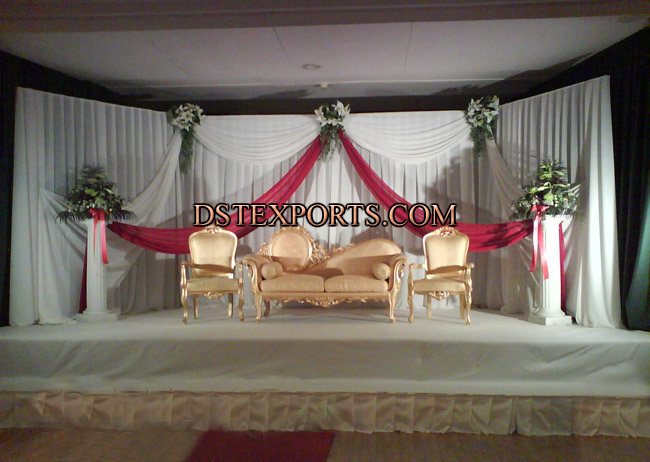 LATEST ASIAN WEDDING STAGE FURNITURE