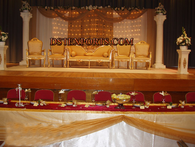 ASIAN WEDDING GOLD STAGE