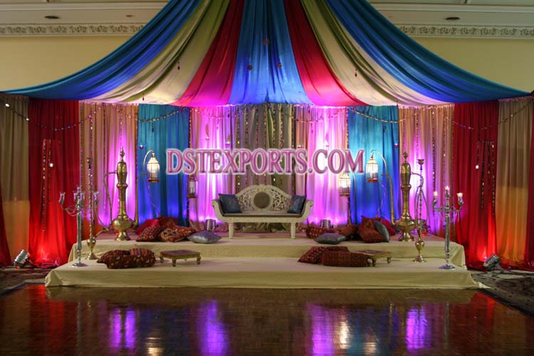 LATEST COLOURFULL WEDDING STAGE