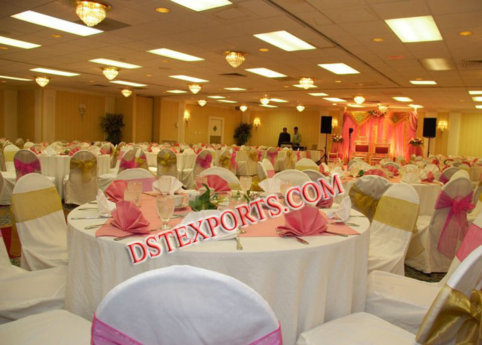 WEDDING BANQUET HALL NEW CHAIR COVERS