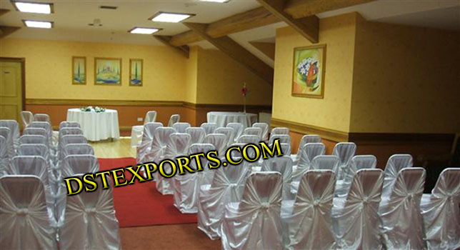 WEDDING BANQUET HALL CHAIR COVERS