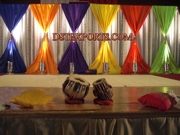 WEDDING STAGE COLOURFUL BACKDROPS