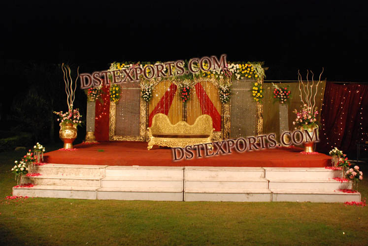 INDIAN WEDDING CRYSTAL STAGE SET