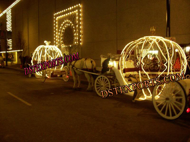 WEDDING LIGHTED CINDERALLA CARRIAGES