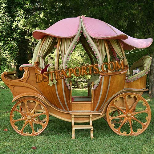 BEAUTIFUL WOODEN COVERED CARRIAGE