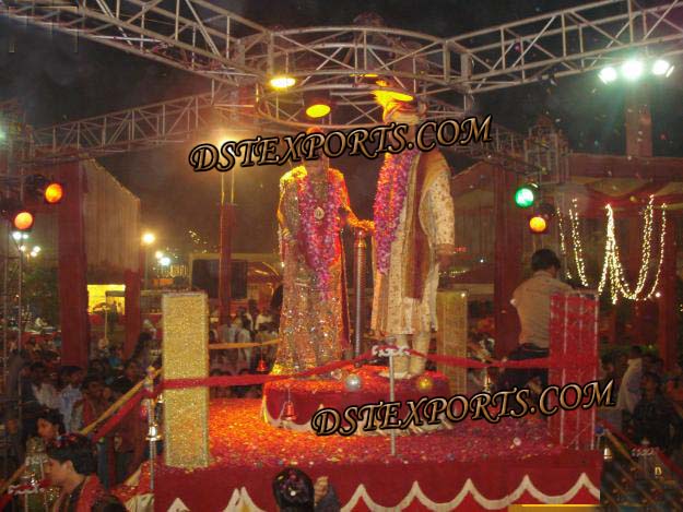 INDIAN WEDDING REVOLVING JAI MALA STAGE