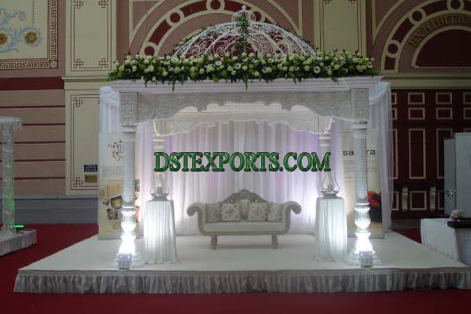 INDIAN WEDDING WHITE DOM MANDAP