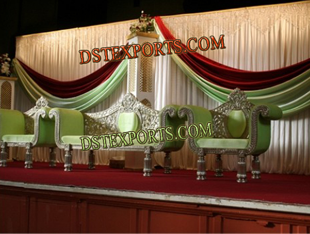 WEDDING NEW  SILVER CARVED FURNITURES