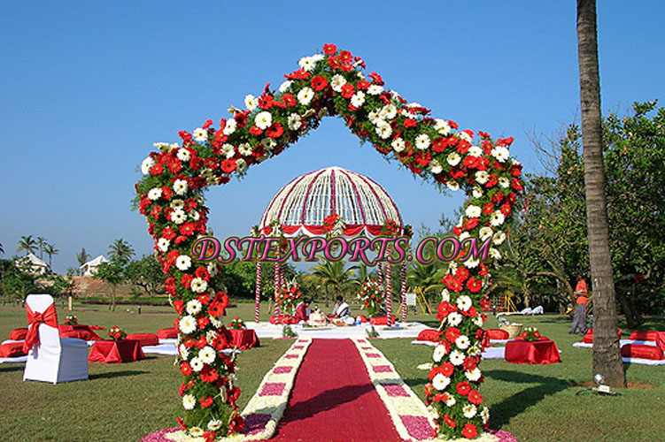 WEDDING FLOWERED DOM MANDAP