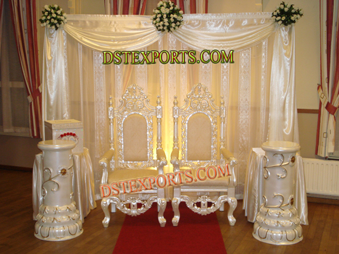WEDDING SILVER PEARL CHAIRS