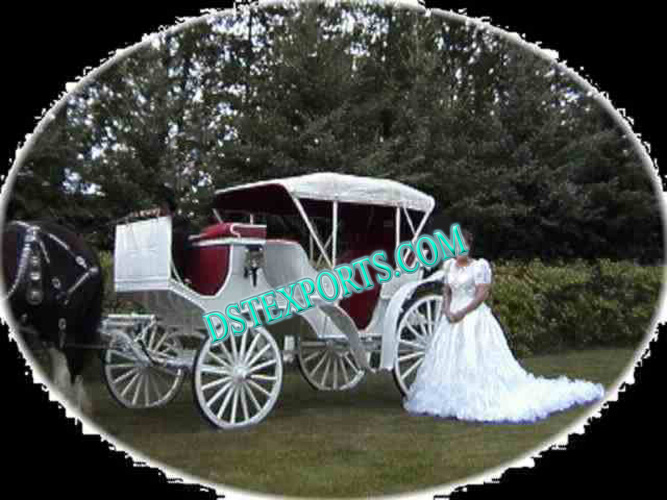 WEDDING WHITE VICTORIA  CARRIAGES