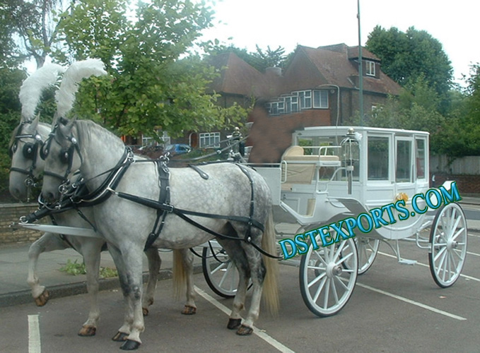 GLASS COVERED VICTORIA HORSE CARRIAGE