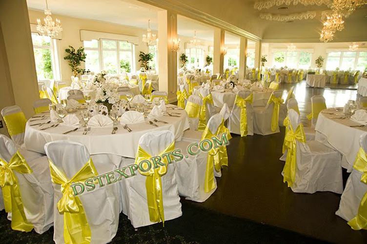 ELEGENT BANQUET CHAIR COVER WITH SASHAS