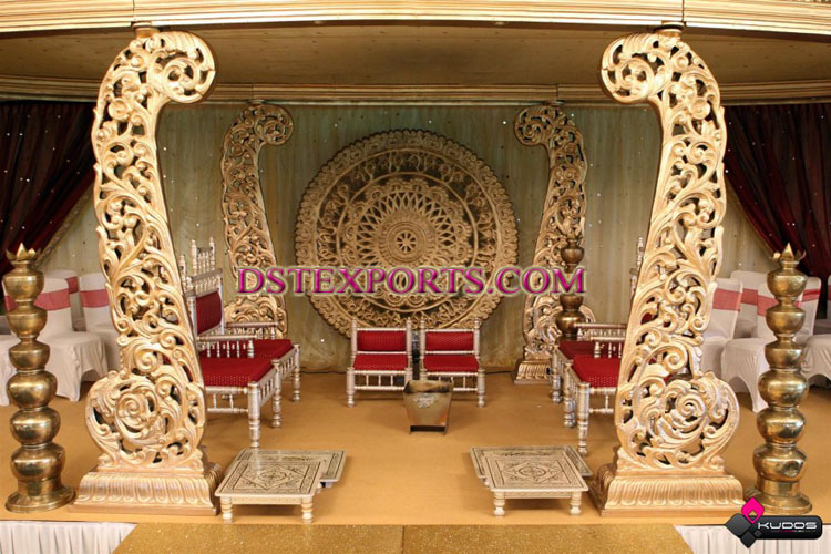 WEDDING WOODEN CARVED WELCOME GATE