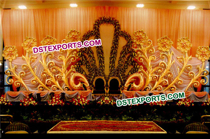 Wedding Stage Flowered Backdrop Panel