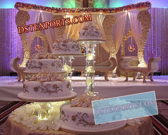 ASIAN WEDDING WOODEN CARVED STAGE