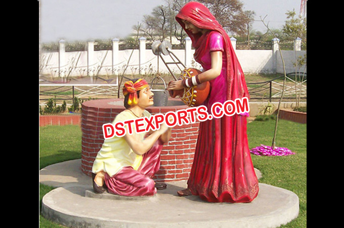 Punjab Culture Sohni Mehiwal Statues