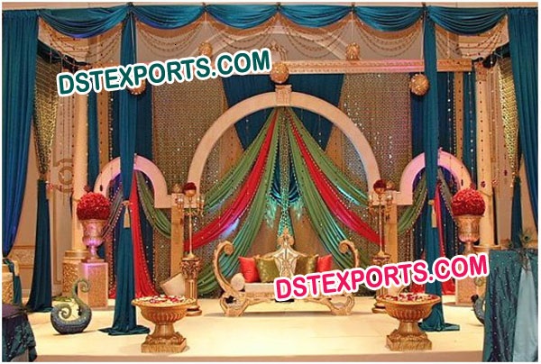 INDIAN WEDDING DECORATED STAGE
