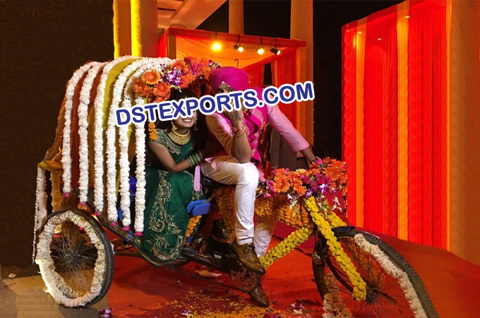 Decorated Rickshaws For Punjabi Weddings