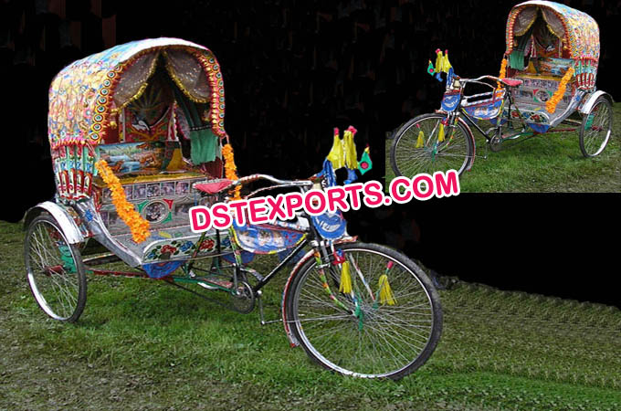 Punjabi Wedding Decorated Rickshaw
